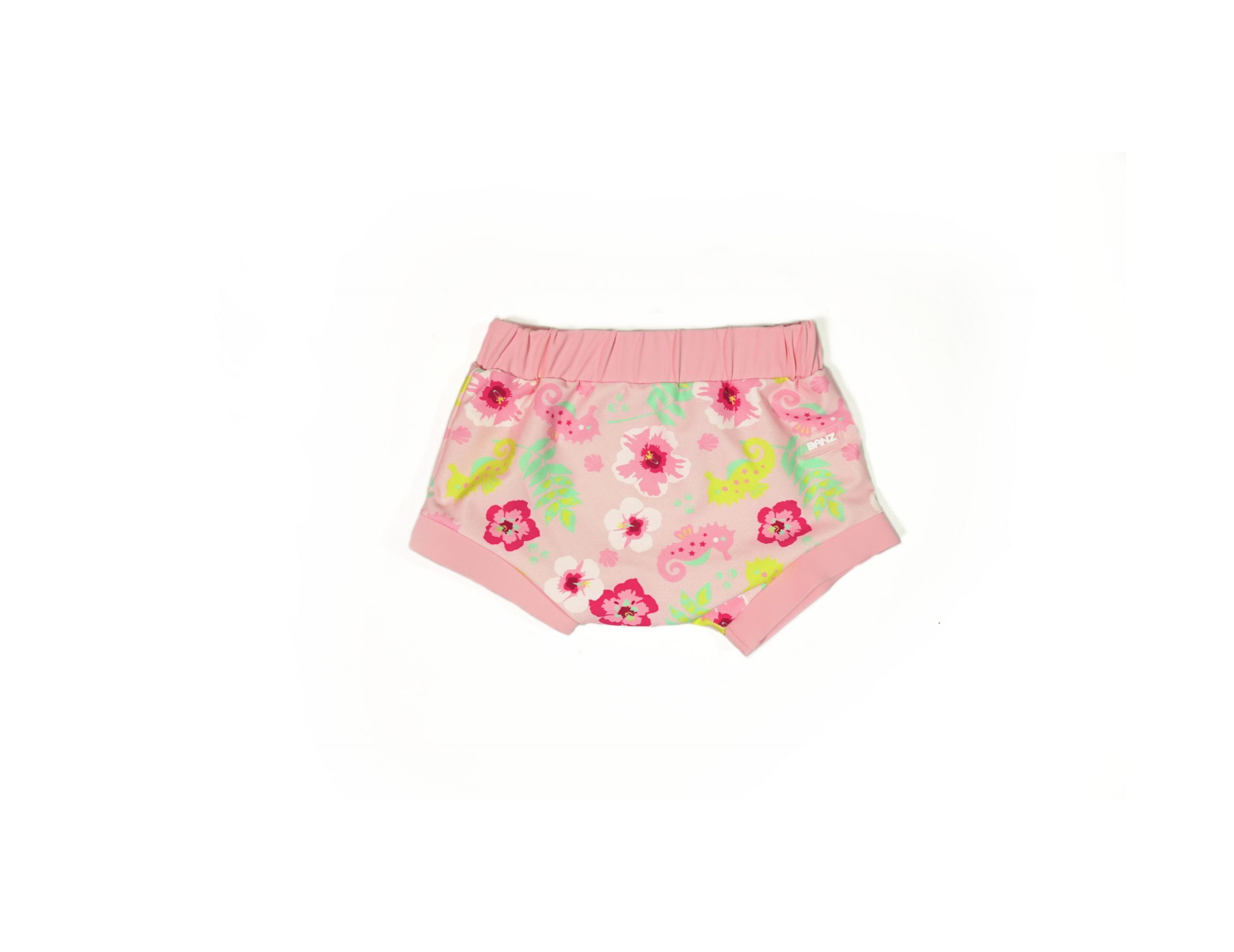 BANZ Пелени за капење за бебиња 50+UPF ,Floral Pink