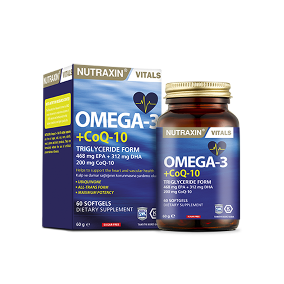 Omega 3 + CoQ10, 60 капсули 24 Часа Аптека