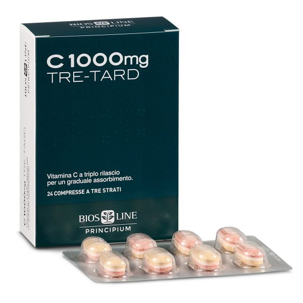 BIOSLINE SUPER C 1000mg tre-tard , 24 таблети