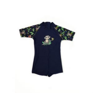 BANZ Едноделни костими 50+UPF заштита, Navy Jungle