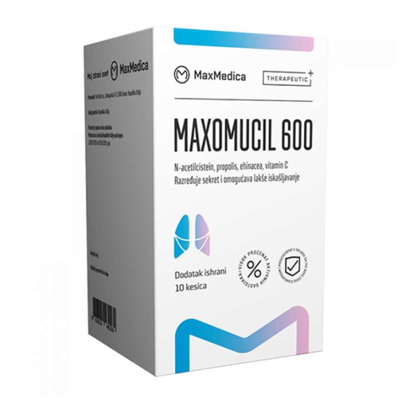 MaxoMucil 600mg 10 kesicki